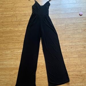 Missguided + Classic Black Jumpsuit